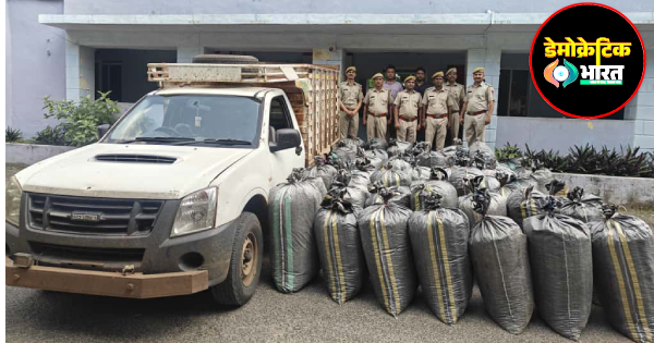 नाकाबंदी में पुलिस ने 10 क्विंटल से ज्यादा पकड़ा डोडा-चूरा, कीमत 1.60 करोड़