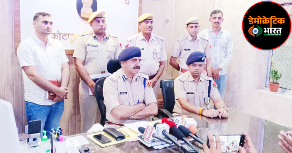 एसपी देवेंद्र कुमार विश्नोई प्रेस कॉन्फ्रेंस में पूरे मामले की जानकारी देते हुए।