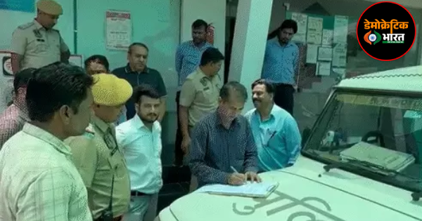 जयपुर के गोपालपुरा बाइपास के पास स्थित दृष्टि कोचिंग सेंटर को निगम की टीम ने दिया नोटिस।